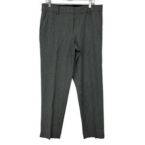 Talbots Women’s 12 Hampshire Ankle Pockets Mills Grey Black Houndstooth‎ Pant